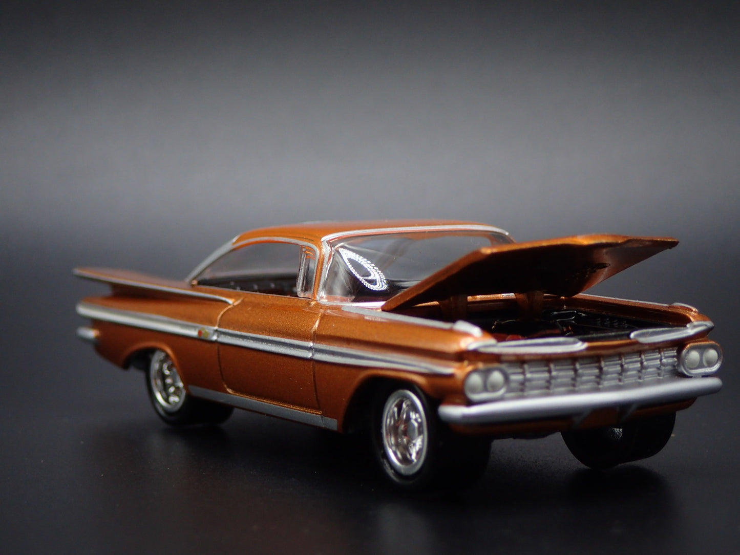 1959 59 CHEVY CHEVROLET IMPALA BRONZE 1:64 SCALE COLLECTIBLE DIECAST MODEL CAR