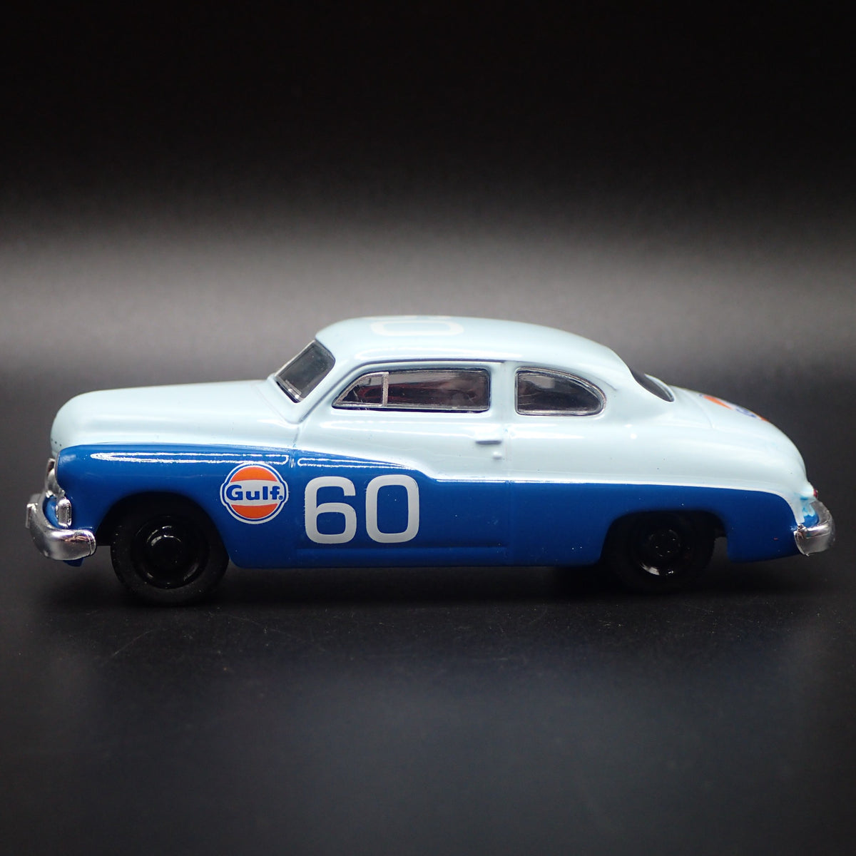 1950 50 MERC MERCURY EIGHT COUPE GULF 1:64 SCALE COLLECTIBLE DIECAST MODEL CAR-Burning Rubber Toy Company