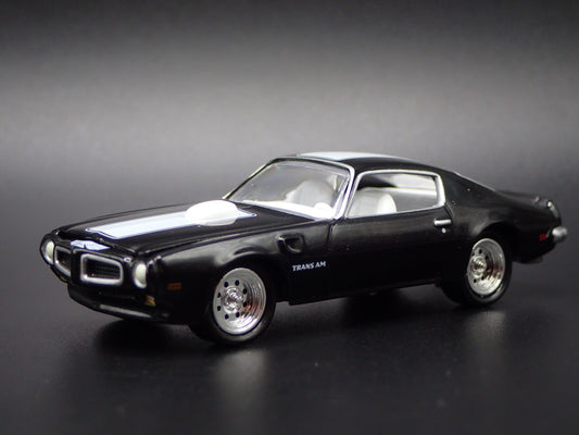 1972 72 PONTIAC FIREBIRD TA TRANS AM BLACK 1:64 SCALE DIORAMA DIECAST MODEL CAR