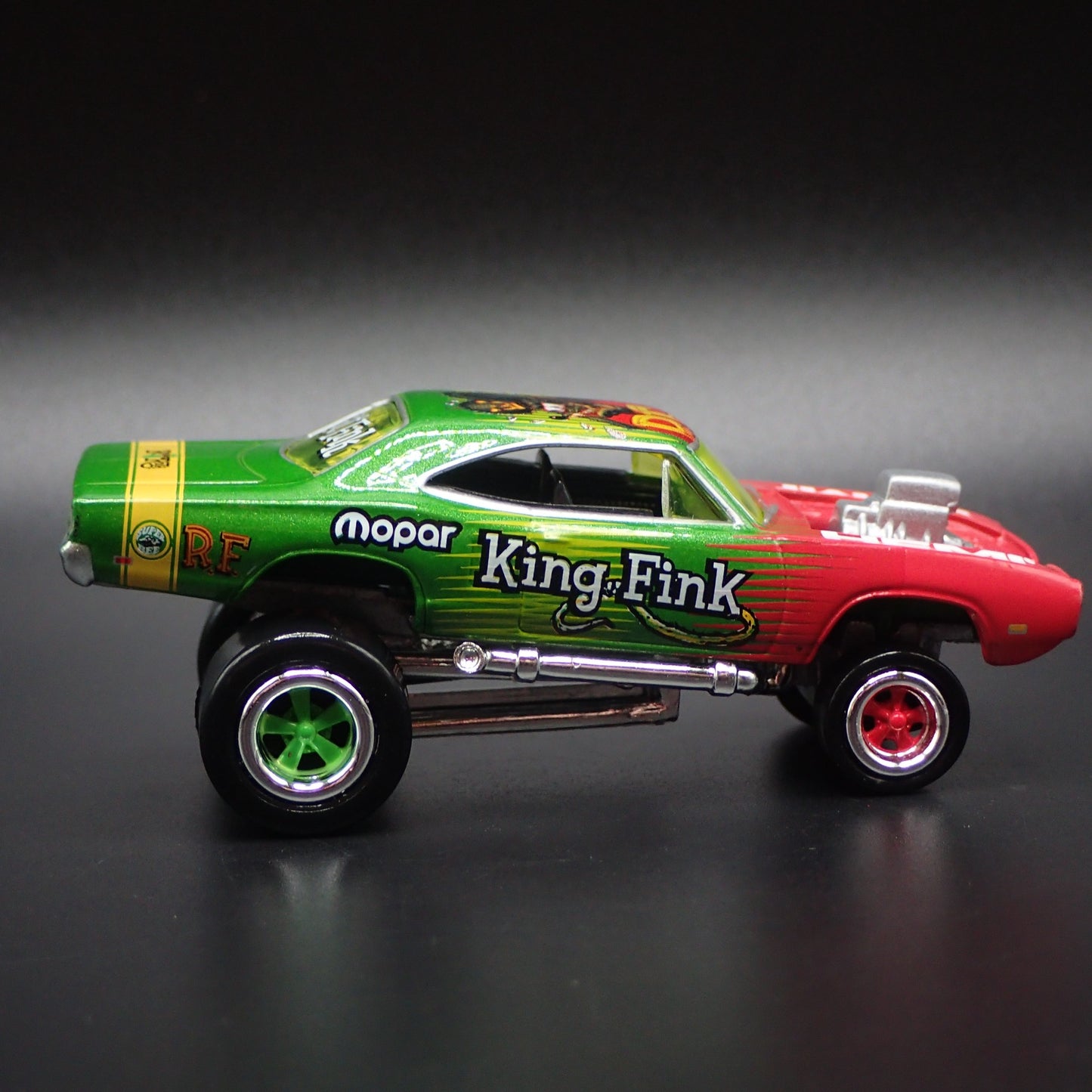 1970 70 DODGE SUPER BEE ZINGER RAT FINK 1:64 SCALE DIORAMA DIECAST MODEL CAR