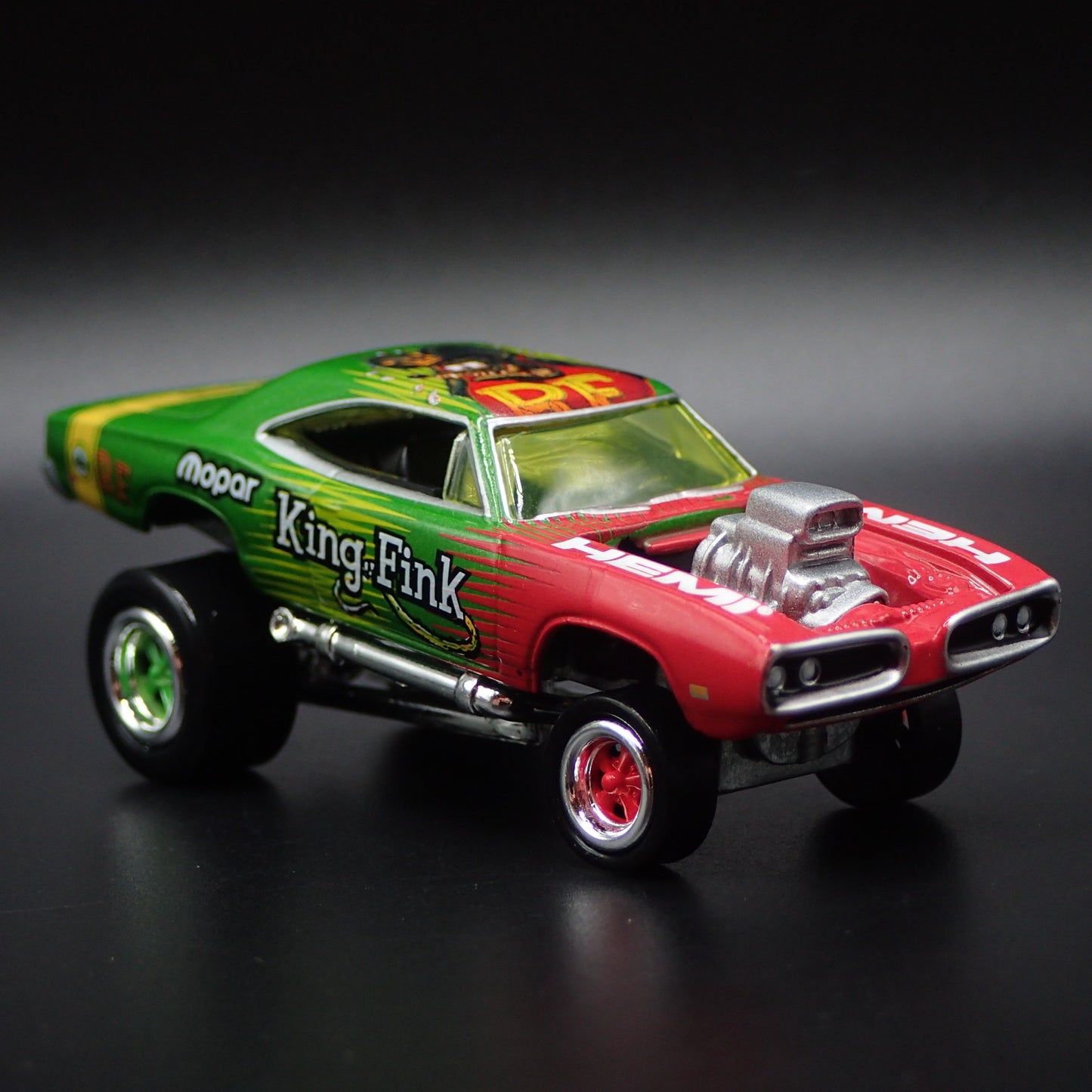 1970 70 DODGE SUPER BEE ZINGER RAT FINK 1:64 SCALE DIORAMA DIECAST MODEL CAR