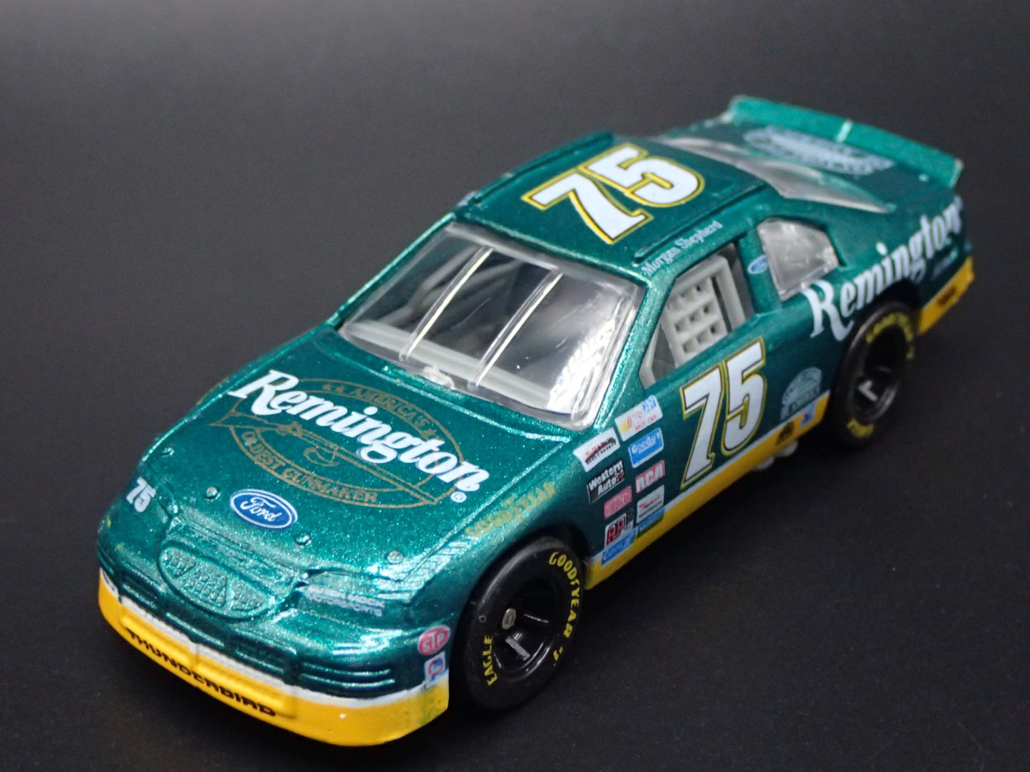 1996 FORD THUNDERBIRD 75 MORGAN SHEPHERD REMINGTON NASCAR 1:64 DIECAST MODEL CAR