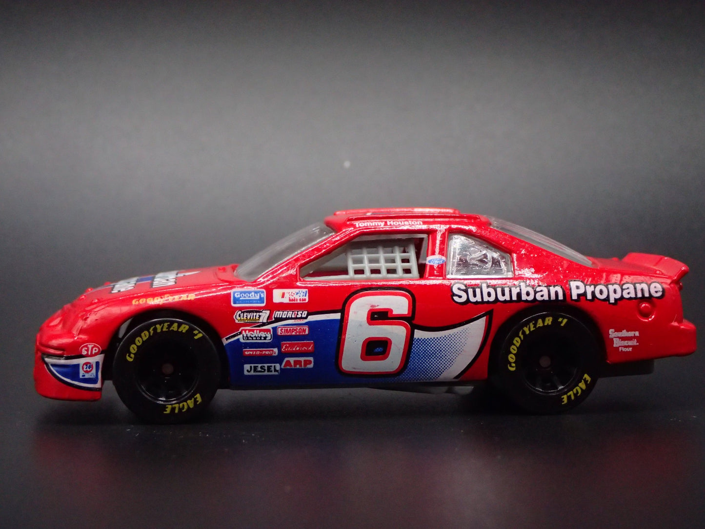 1996 96 FORD THUNDERBIRD 6 TOMMY HOUSTON NASCAR 1:64 SCALE DIECAST MODEL CAR