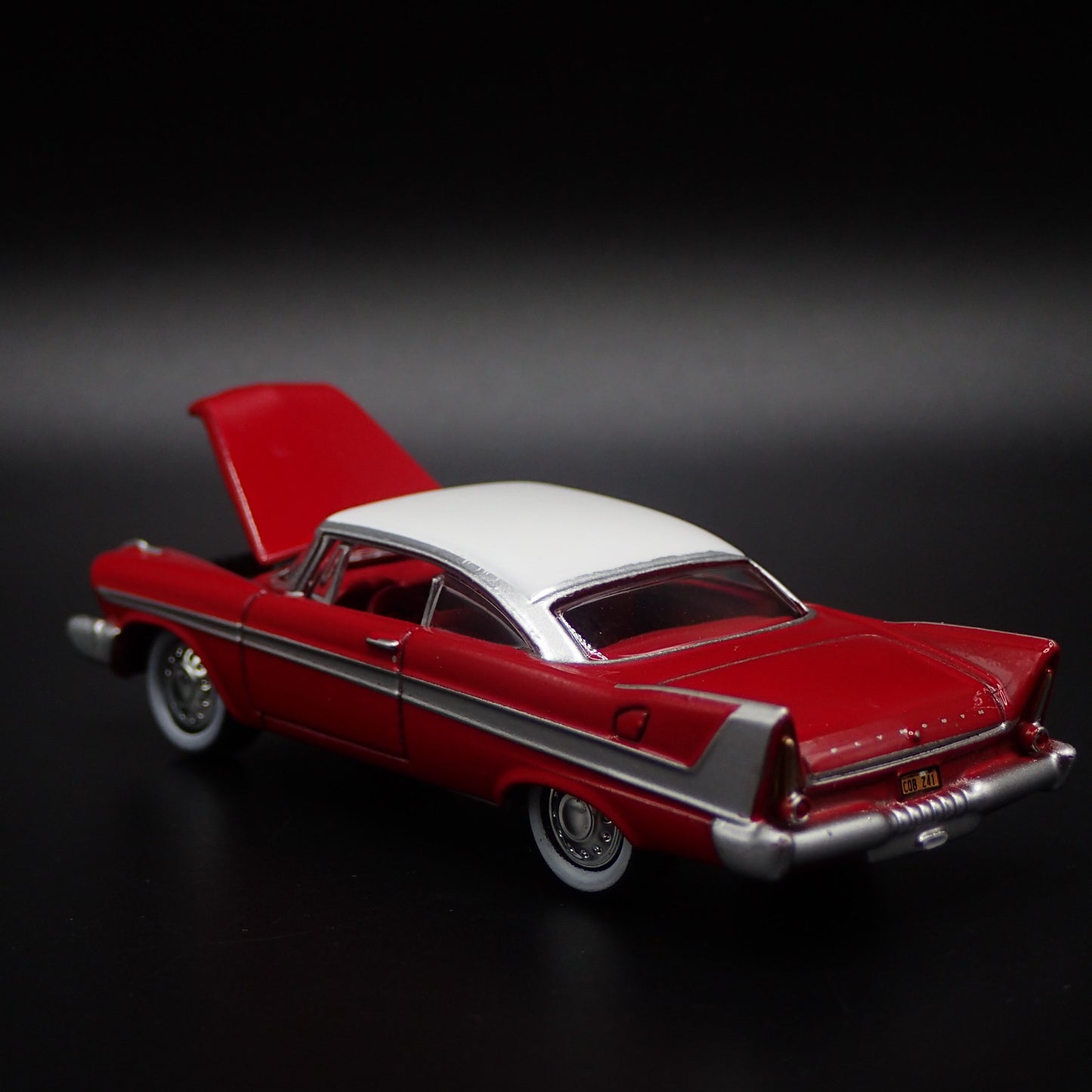 CHRISTINE 1958 58 PLYMOUTH FURY RED 1/64 SCALE COLLECTIBLE DIECAST MODEL CAR