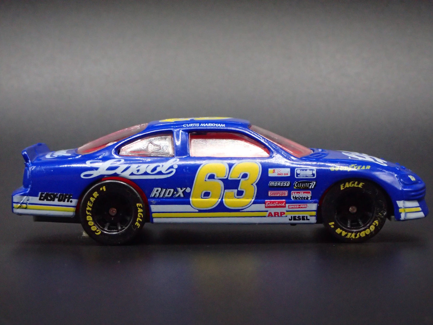 1996 96 PONTIAC GRAND PRIX 63 CURTIS MARKHAM LYSOL NASCAR 1:64 DIECAST MODEL CAR