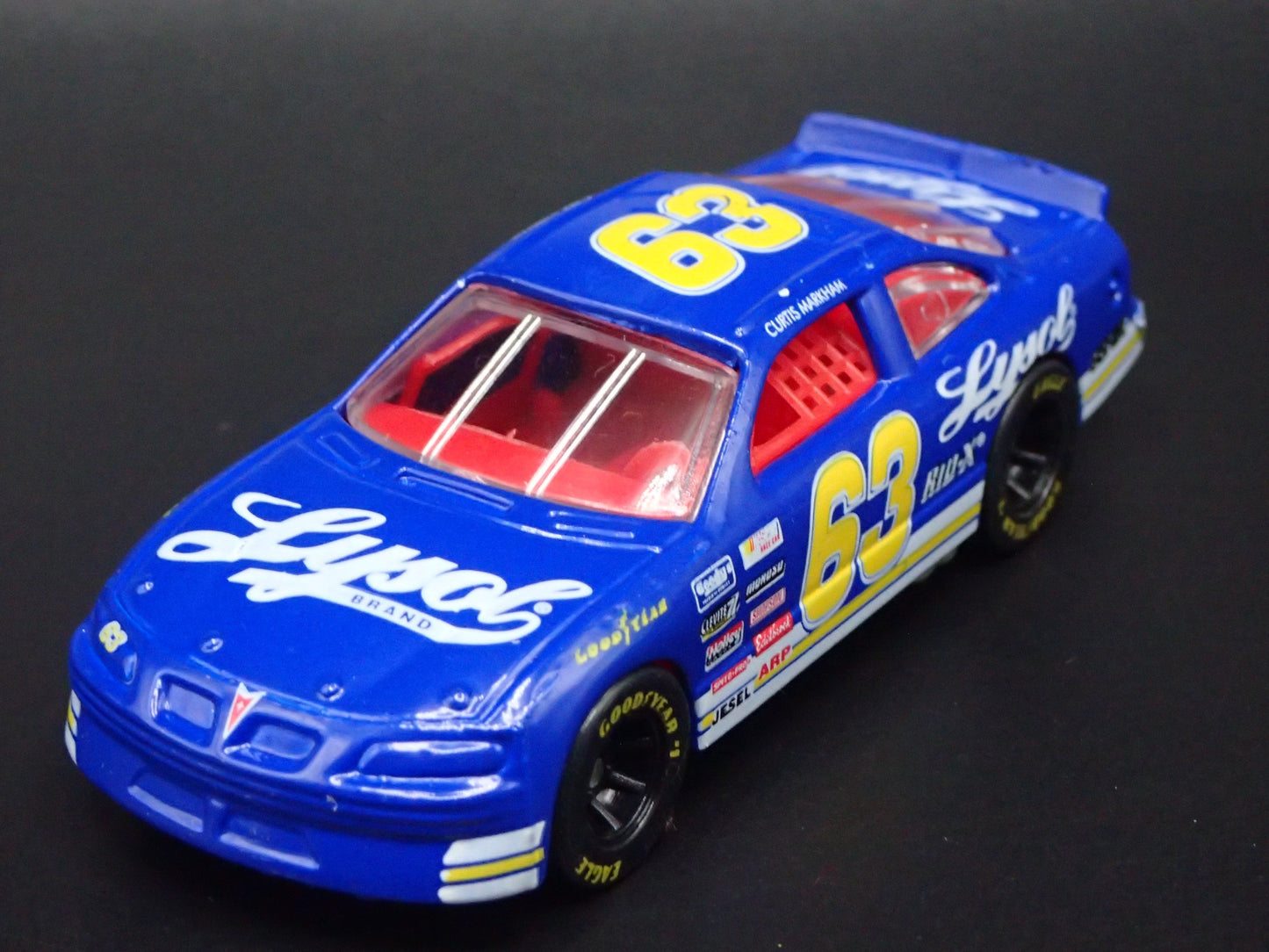 1996 96 PONTIAC GRAND PRIX 63 CURTIS MARKHAM LYSOL NASCAR 1:64 DIECAST MODEL CAR