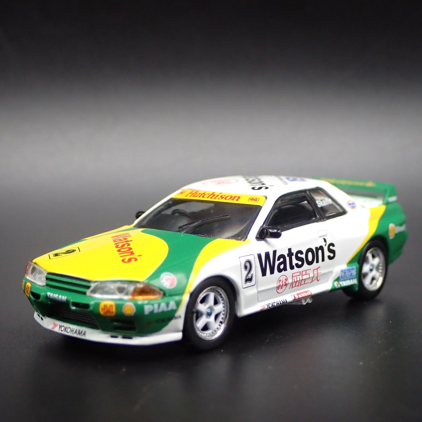 1989-1994 NISSAN SKYLINE GTR R32 1991 MACAU GP #2 1:64 SCALE DIECAST MODEL CAR