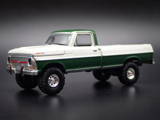 1969 69 FORD F100 RANGER PICKUP TRUCK WHITE 1:64 SCALE DIORAMA DIECAST MODEL CAR
