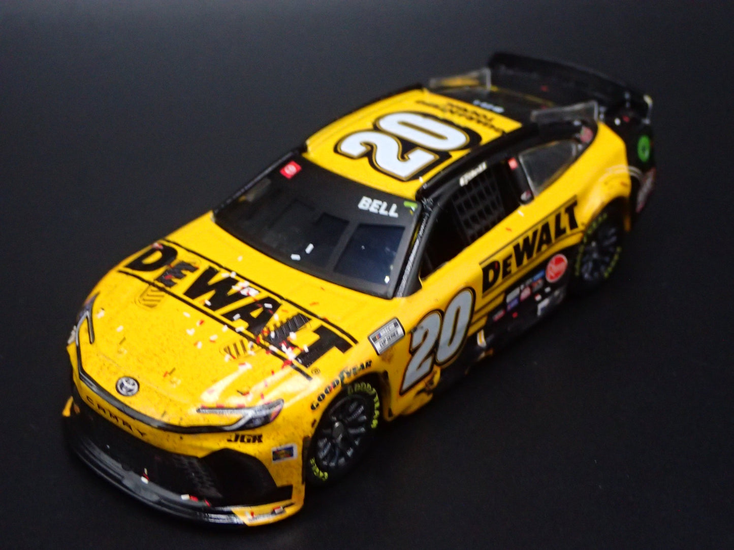 2025 TOYOTA CAMRY 20 CHRISTOPHER BELL DEWALT ATL WIN NASCAR 1:64 DIECAST CAR