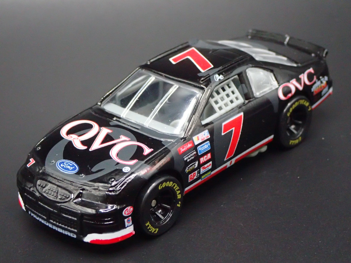 1996 96 FORD THUNDERBIRD 7 GEOFF BODINE QVC NASCAR 1:64 SCALE DIECAST MODEL CAR
