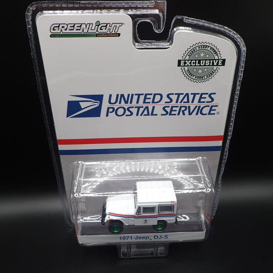 2024 GREENLIGHT GREEN MACHINE 1971 JEEP DJ-5 USPS POSTAL HOBBY EXCLUSIVE CHASE
