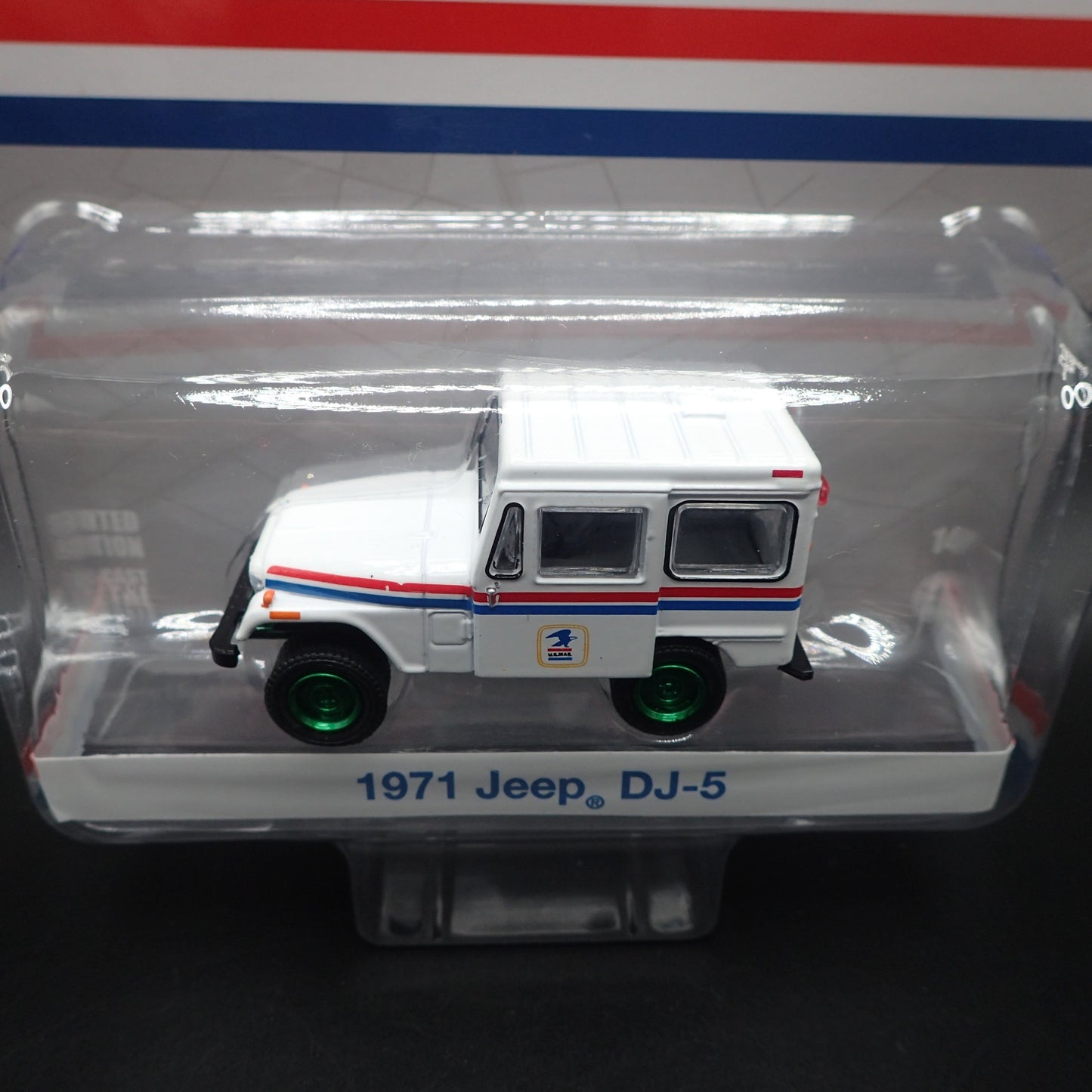 2024 GREENLIGHT GREEN MACHINE 1971 JEEP DJ-5 USPS POSTAL HOBBY EXCLUSIVE CHASE