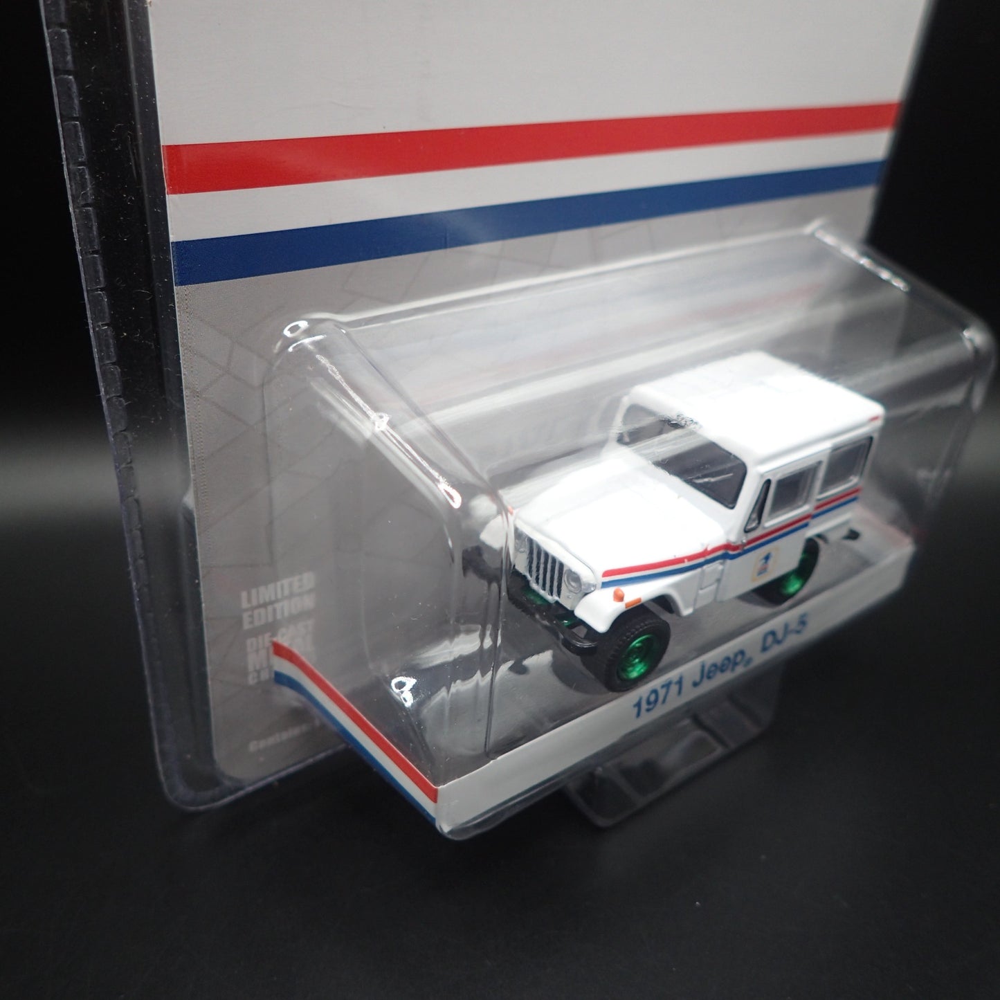 2024 GREENLIGHT GREEN MACHINE 1971 JEEP DJ-5 USPS POSTAL HOBBY EXCLUSIVE CHASE