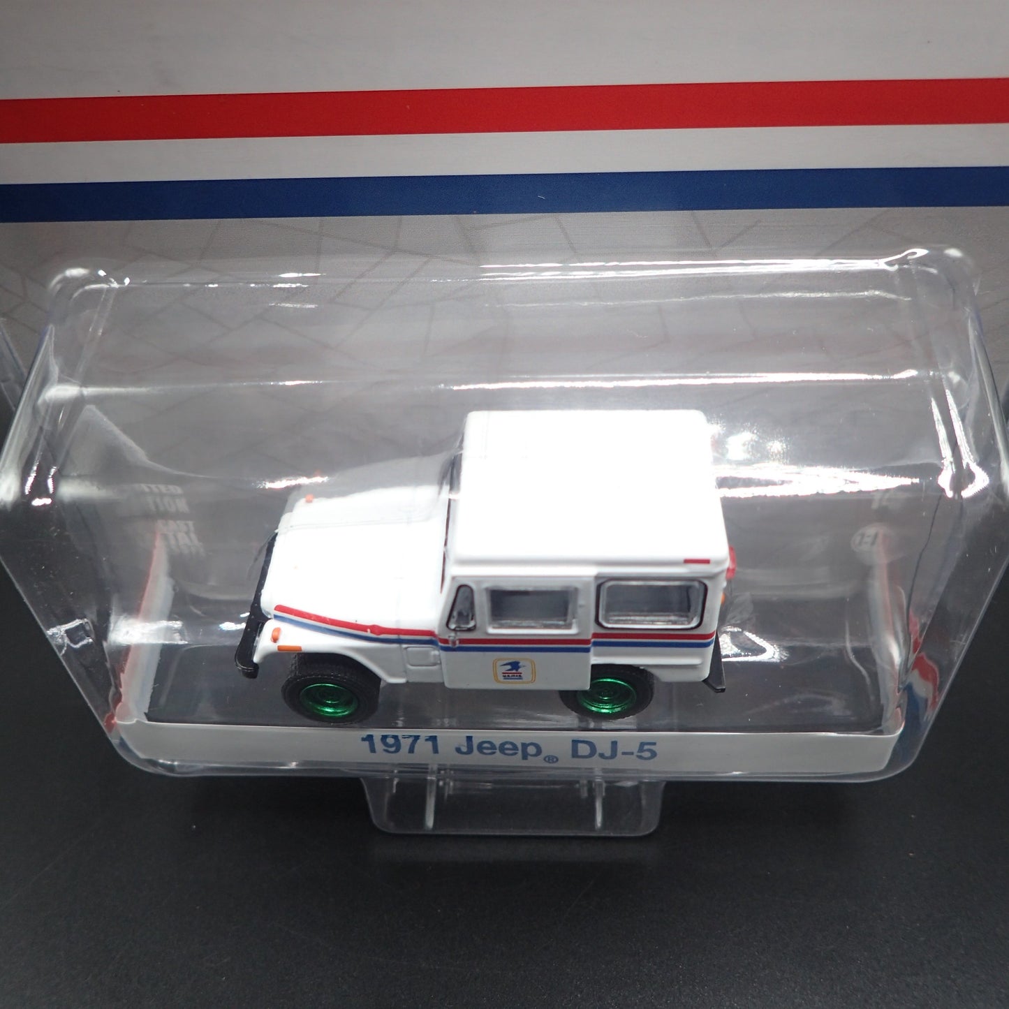 2024 GREENLIGHT GREEN MACHINE 1971 JEEP DJ-5 USPS POSTAL HOBBY EXCLUSIVE CHASE