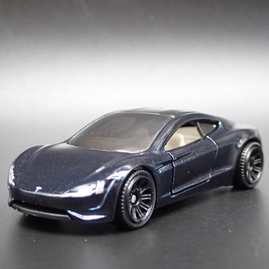 TESLA ROADSTER CONCEPT BLACK 1:64 SCALE COLLECTIBLE DIORAMA DIECAST MODEL CAR