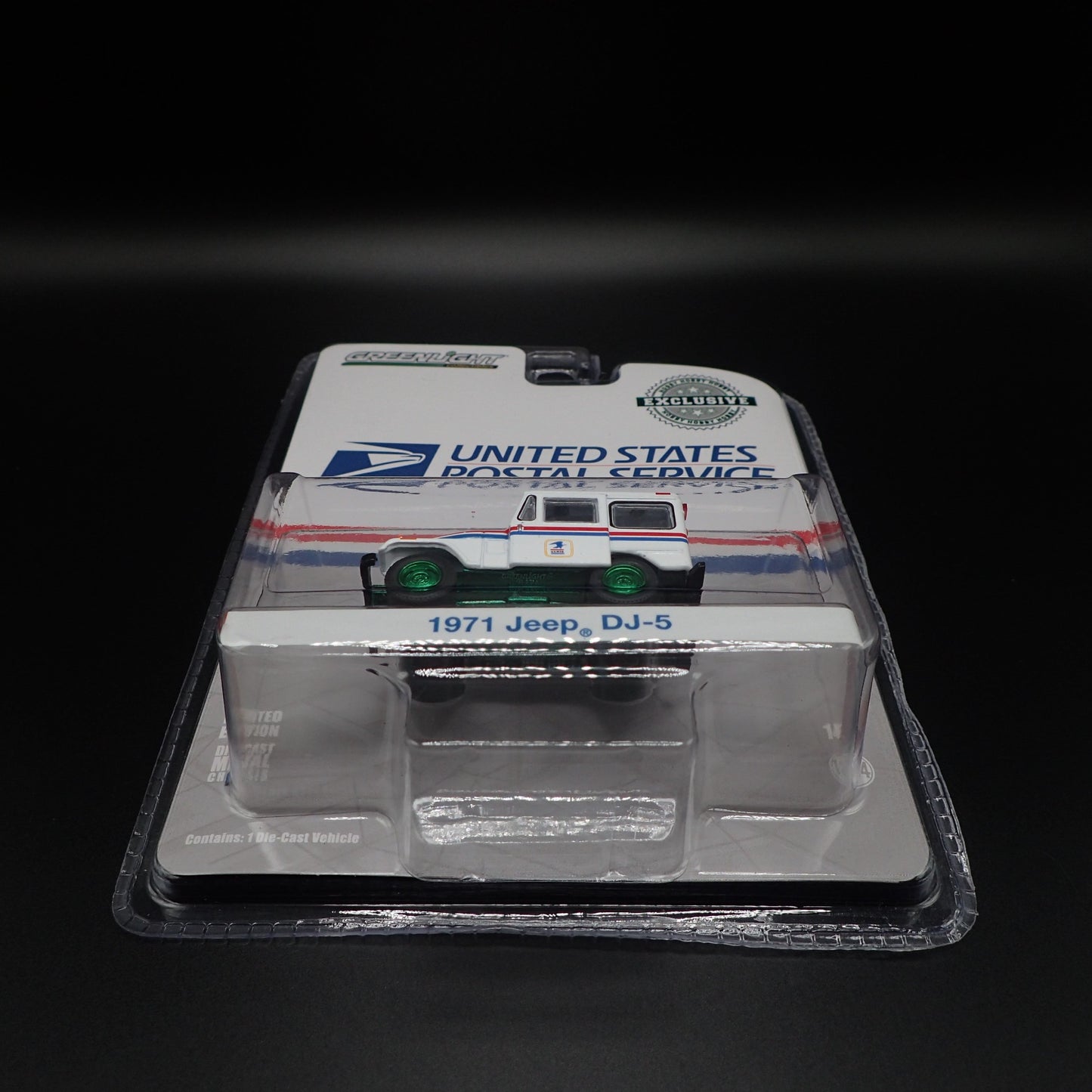 2024 GREENLIGHT GREEN MACHINE 1971 JEEP DJ-5 USPS POSTAL HOBBY EXCLUSIVE CHASE