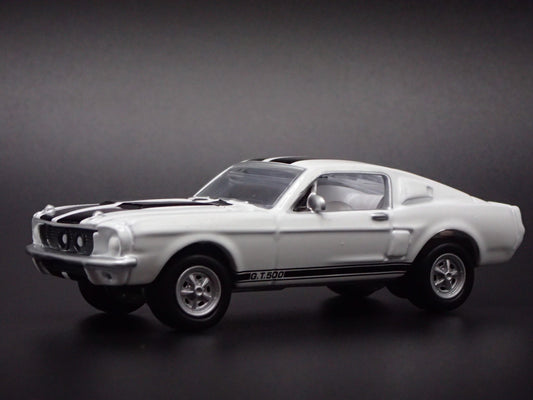 1967 67 FORD MUSTANG SHELBY GT500 WHITE LIGHTNING CHASE 1/64 SCALE DIECAST CAR
