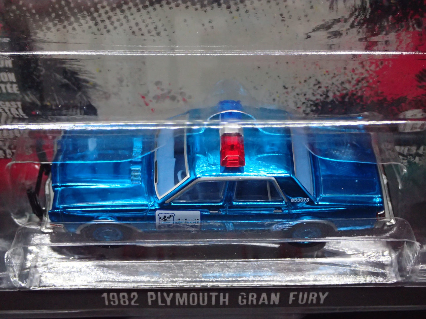 GREENLIGHT BLUE CHROME CHASE 1982 PLYMOUTH GRAN FURY TRUE ROMANCE HOLLYWOOD 43