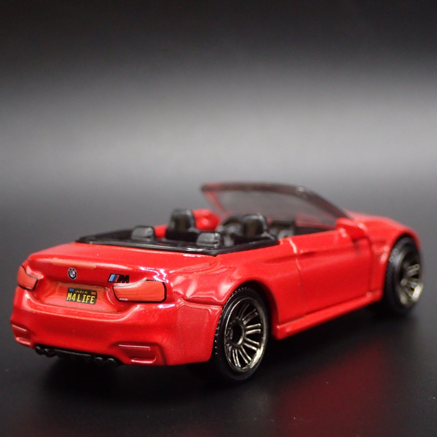 2014-2020 BMW M4 CABRIOLET CONVERTIBLE RED 1:64 SCALE DIORAMA DIECAST MODEL CAR