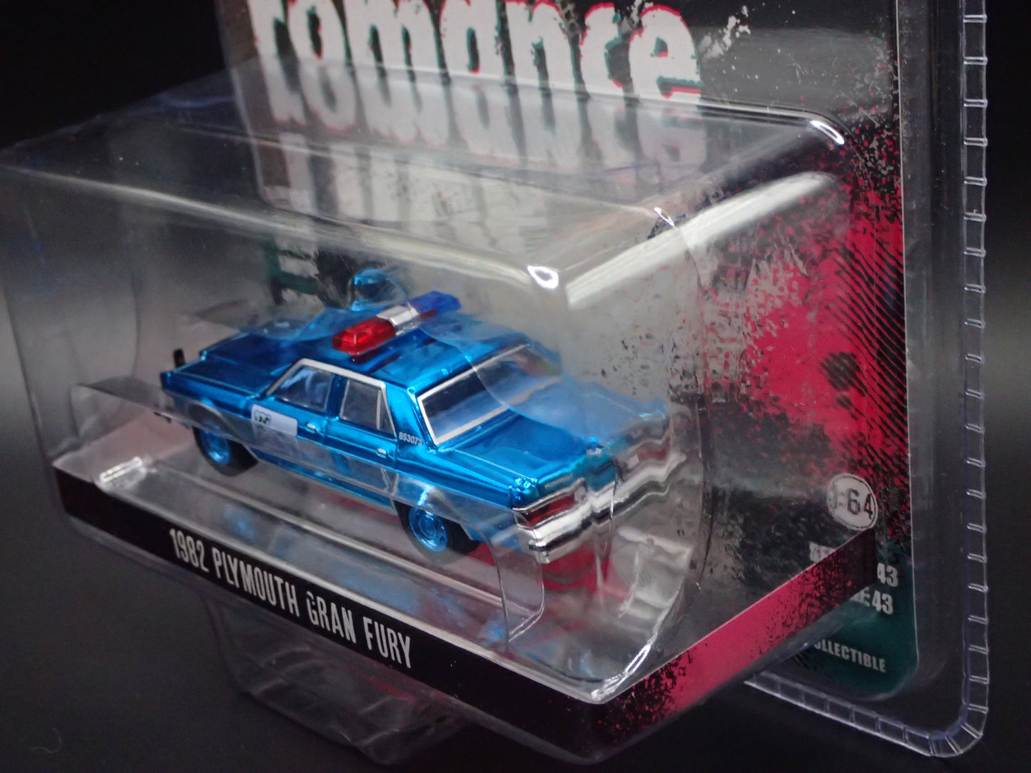 GREENLIGHT BLUE CHROME CHASE 1982 PLYMOUTH GRAN FURY TRUE ROMANCE HOLLYWOOD 43
