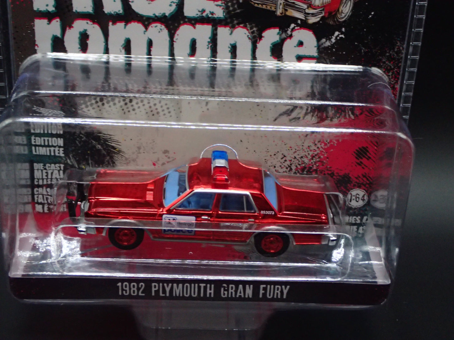GREENLIGHT RED CHROME CHASE 1982 PLYMOUTH GRAN FURY TRUE ROMANCE HOLLYWOOD 43