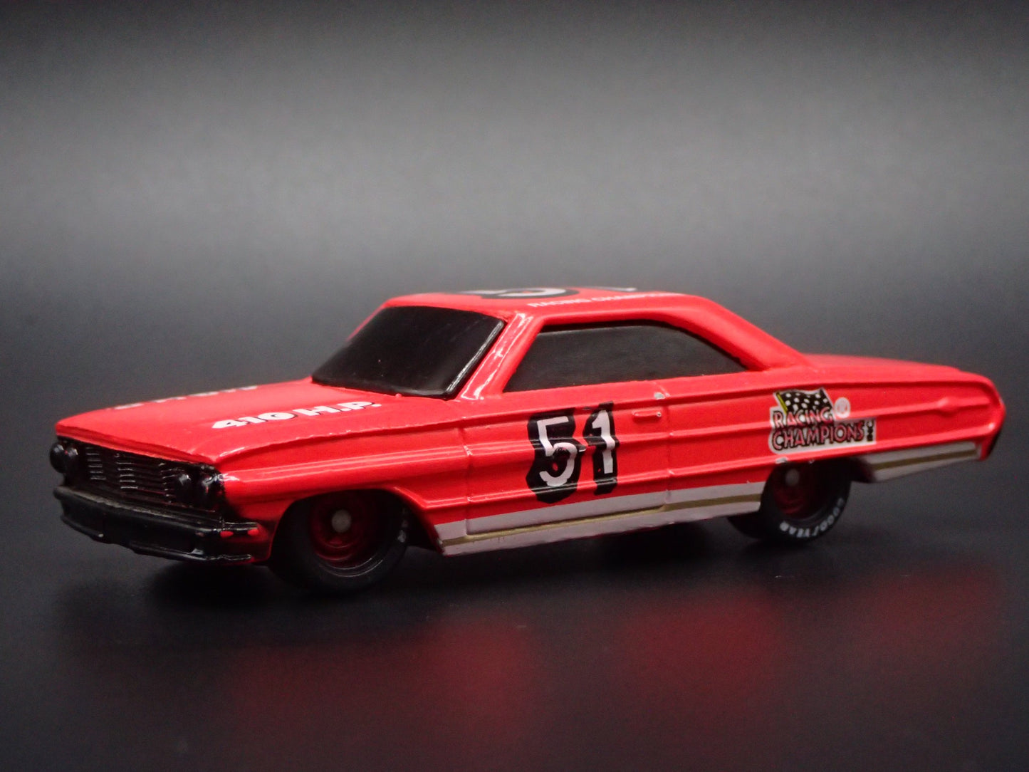 1964 64 FORD GALAXIE 51 RACING CHAMPIONS NASCAR RED 1:64 SCALE DIECAST MODEL CAR