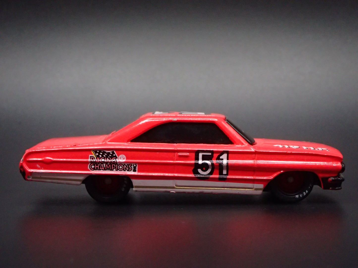 1964 64 FORD GALAXIE 51 RACING CHAMPIONS NASCAR RED 1:64 SCALE DIECAST MODEL CAR