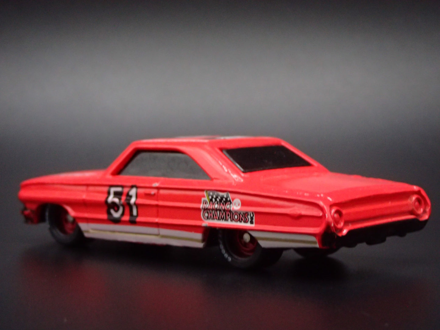 1964 64 FORD GALAXIE 51 RACING CHAMPIONS NASCAR RED 1:64 SCALE DIECAST MODEL CAR