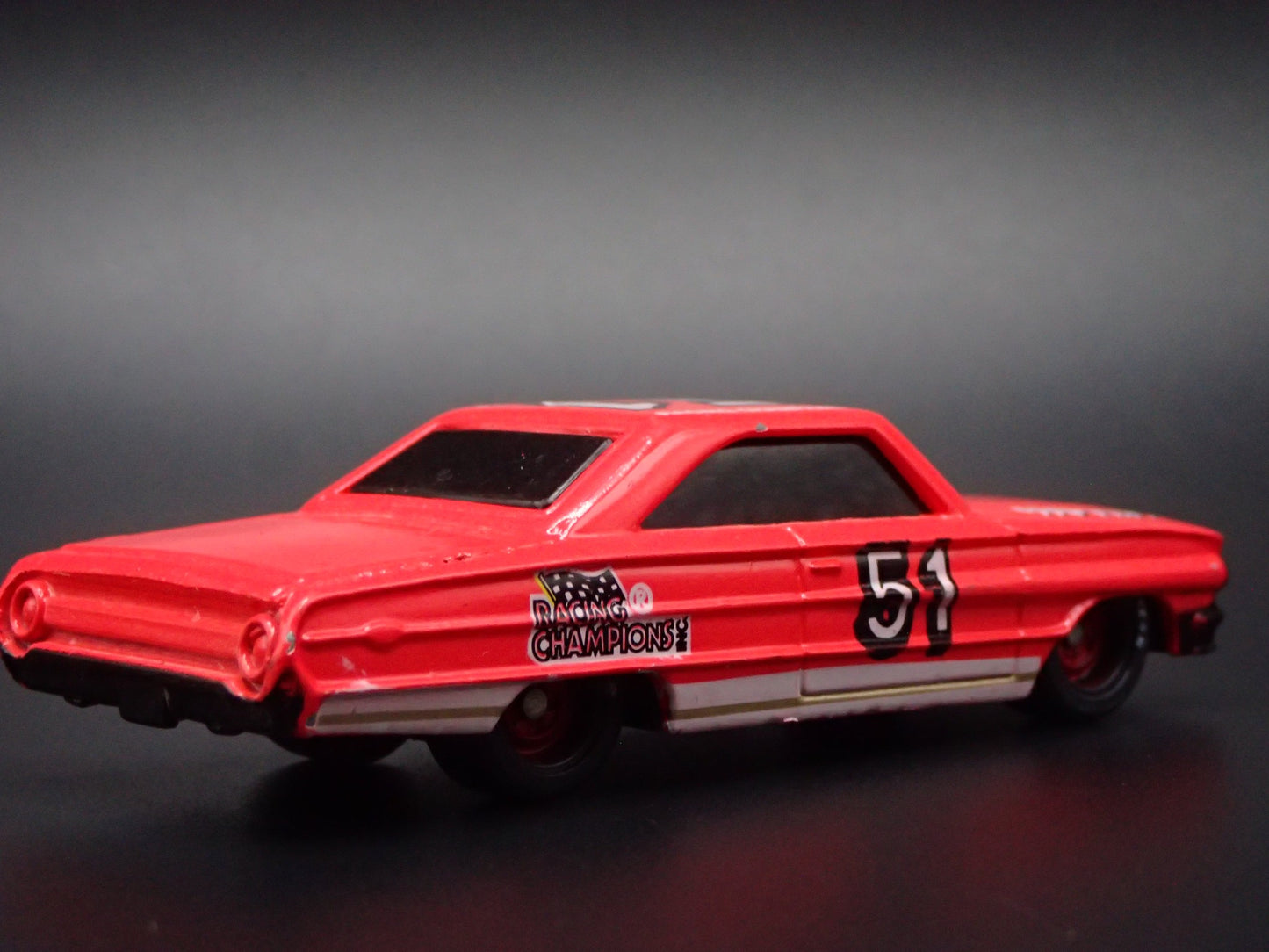 1964 64 FORD GALAXIE 51 RACING CHAMPIONS NASCAR RED 1:64 SCALE DIECAST MODEL CAR