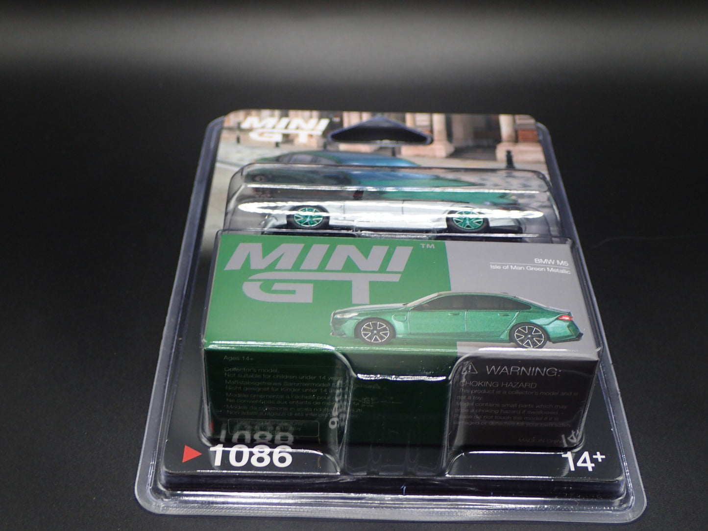 BMW M5 GREEN RAW CHASE TSM MODEL MINI GT 1086 1/64 SCALE 2026
