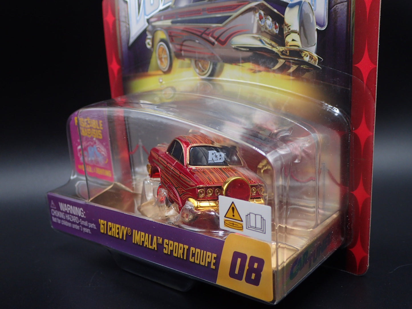 2026 CAR TUNED LOWRIDERS SERIES 2 1961 CHEVY IMPALA COUPE RED WHEEL BODY CHASE