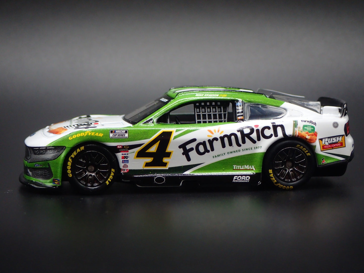 2025 25 FORD MUSTANG #4 NOAH GRAGSON FARM RICH NASCAR 1:64 SCALE DIECAST CAR