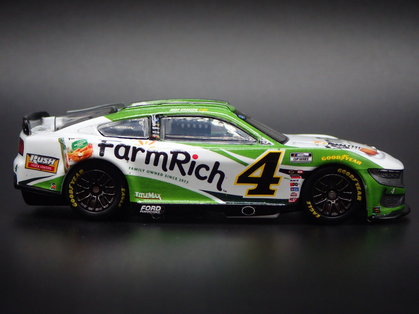 2025 25 FORD MUSTANG #4 NOAH GRAGSON FARM RICH NASCAR 1:64 SCALE DIECAST CAR