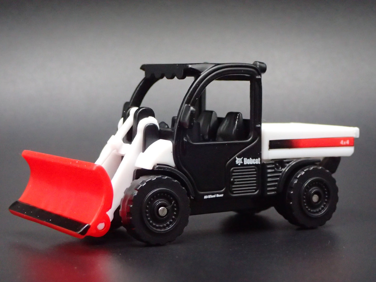 CONSTRUCTION SKID STEER BOBCAT PLOW AND TRUCK BED 1:64 SCALE DIECAST MODEL CAR