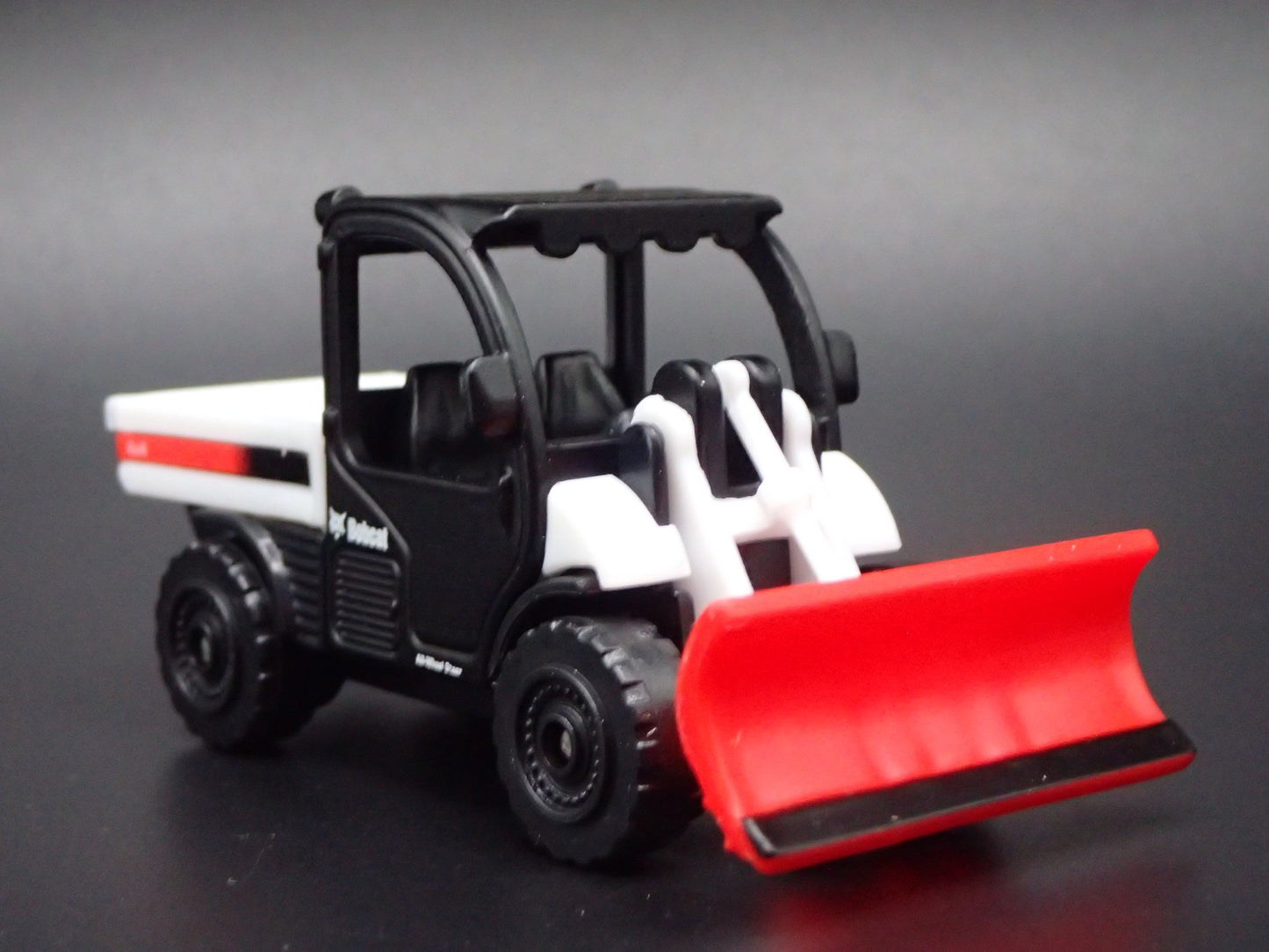 CONSTRUCTION SKID STEER BOBCAT PLOW AND TRUCK BED 1:64 SCALE DIECAST MODEL CAR