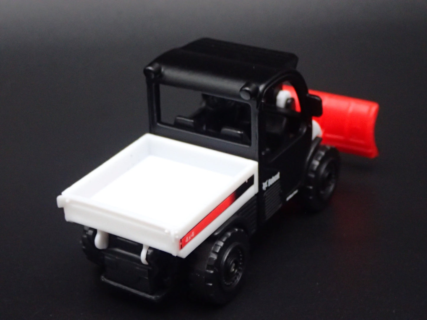 CONSTRUCTION SKID STEER BOBCAT PLOW AND TRUCK BED 1:64 SCALE DIECAST MODEL CAR