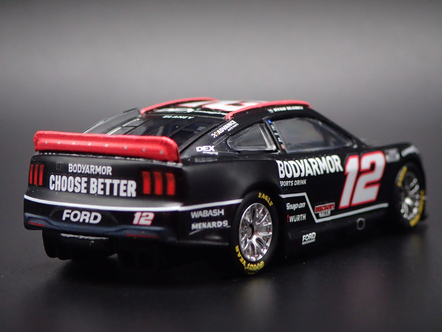 2025 25 FORD MUSTANG #12 RYAN BLANEY BODYARMOR NASCAR 1:64 SCALE DIECAST CAR