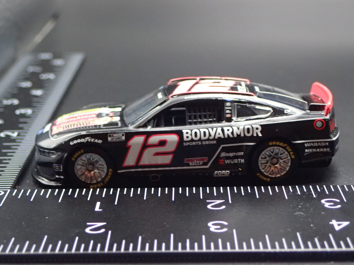 2025 25 FORD MUSTANG #12 RYAN BLANEY BODYARMOR NASCAR 1:64 SCALE DIECAST CAR