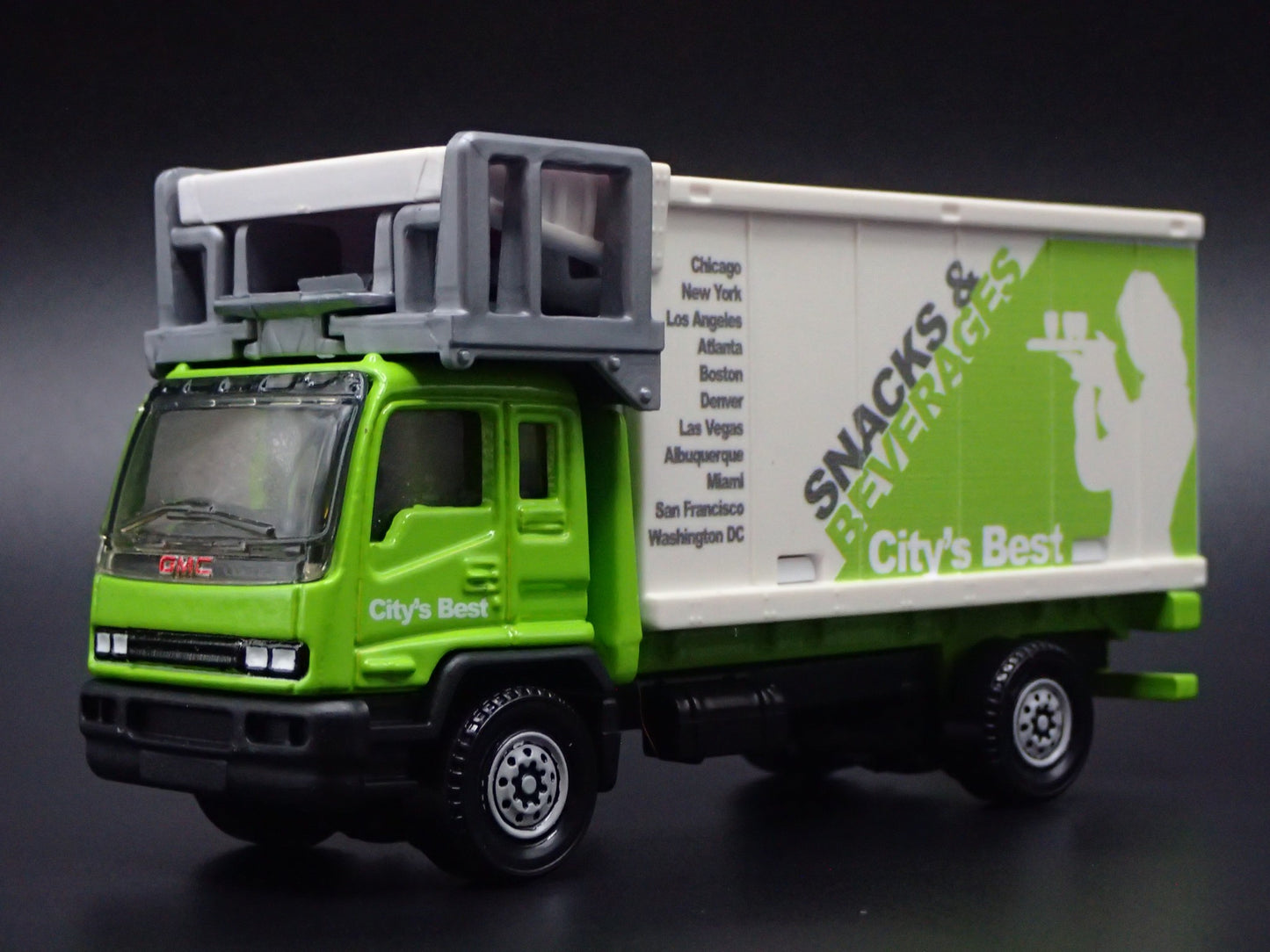 AIRPORT SERVICE TRUCK GMC T8500 SNACK & BEVERAGE 1:64 MB SCALE DIECAST MODEL CAR