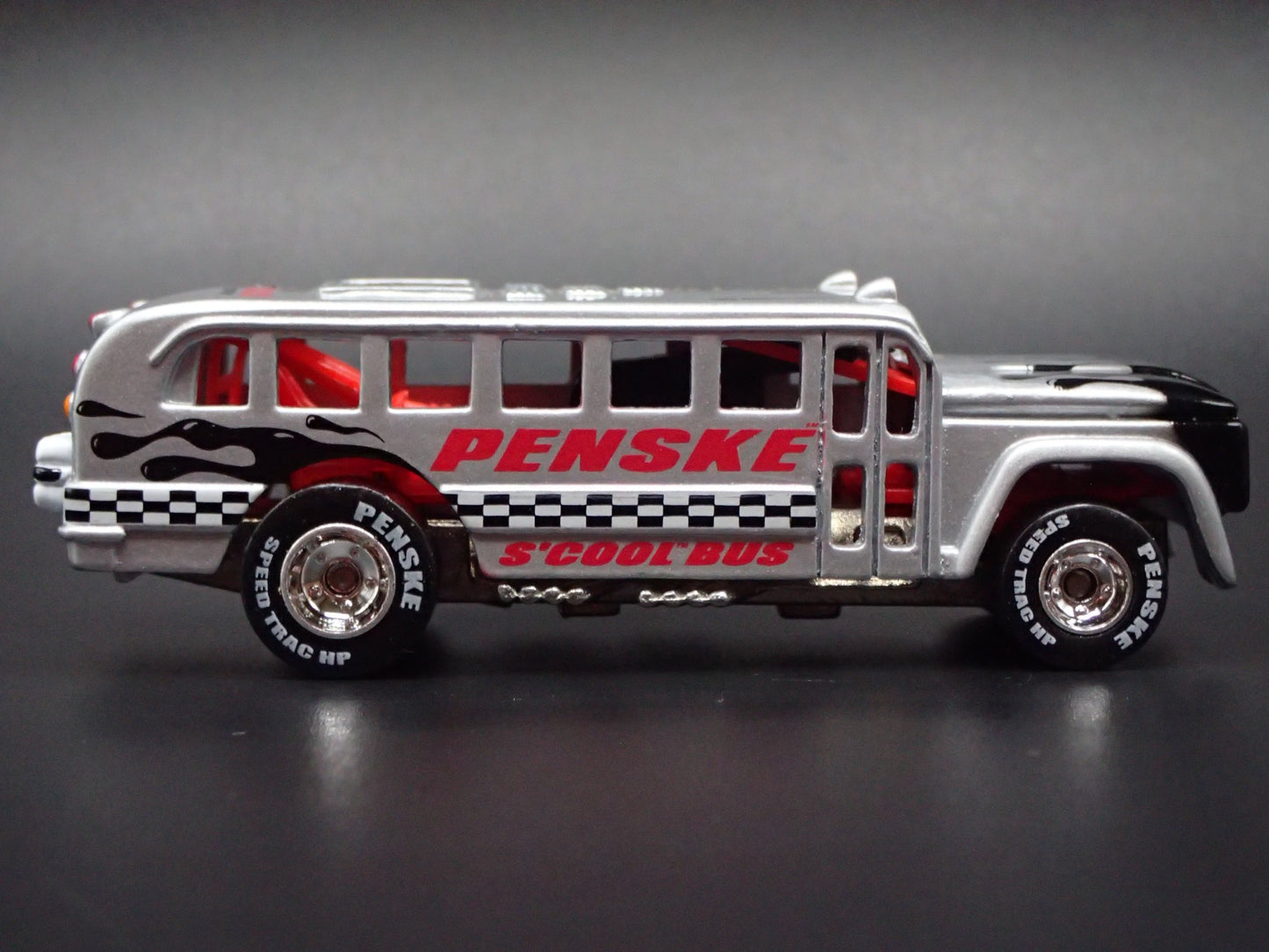 SCOOL SCHOOL BUS VINTAGE DRAGSTER NHRA PENSKE 1:64 SCALE DIECAST MODEL CAR