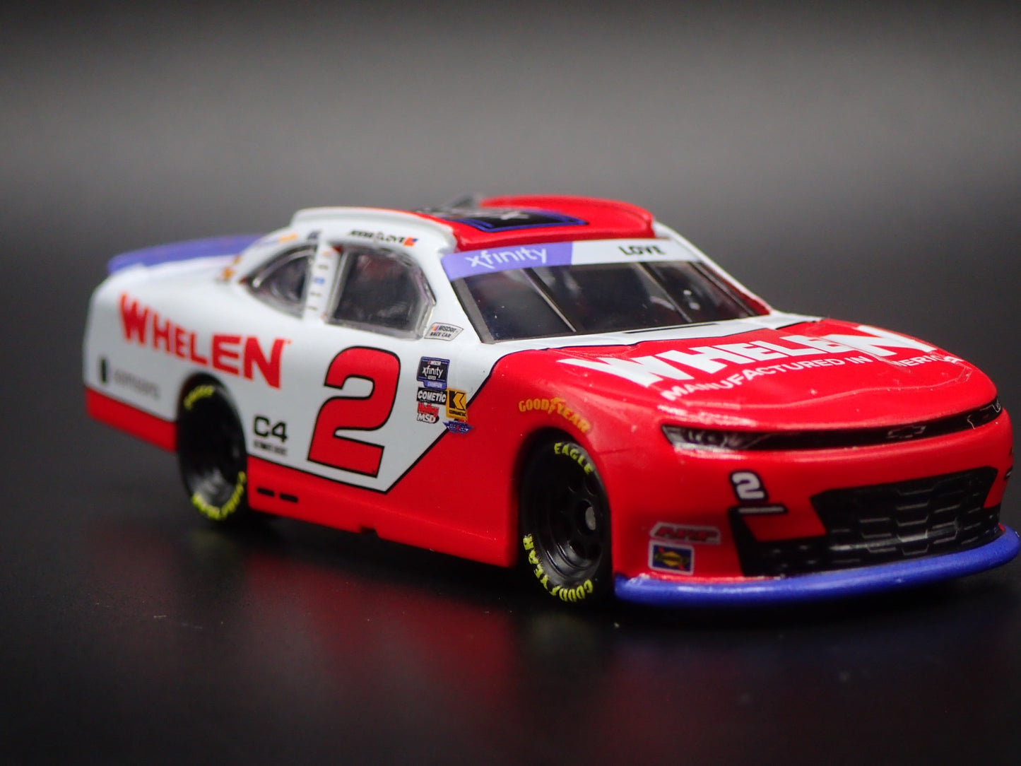 2025 25 CHEVY 2 JESSE LOVE WHELEN XFINITY CHAMPION NASCAR 1:64 SCALE DIECAST CAR