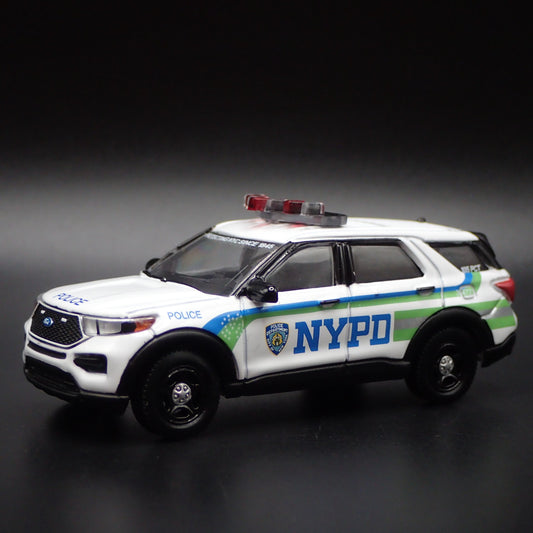 2023 FORD EXPLORER POLICE INTERCEPTOR UTILITY NYPD 1:64 SCALE DIECAST MODEL CAR