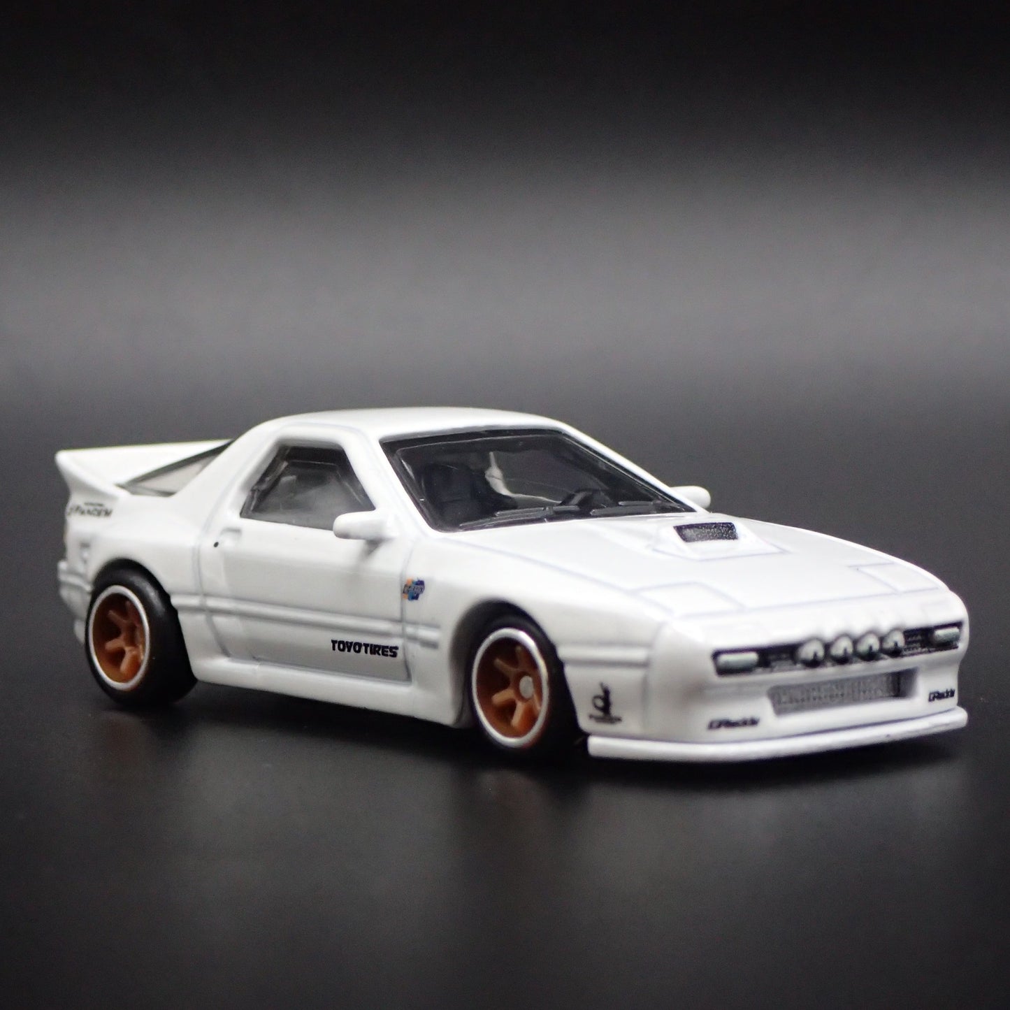 MAZDA RX7 FC PANDEM JDM WHITE 1:64 SCALE COLLECTIBLE DIORAMA DIECAST MODEL CAR