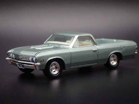 1967 67 CHEVY CHEVROLET EL CAMINO SS GREEN 1:64 SCALE DIORAMA DIECAST MODEL CAR