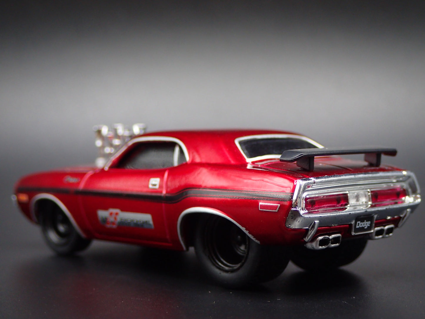 1970 70 DODGE CHALLENGER RT RED 1:64 SCALE COLLECTIBLE DIORAMA DIECAST MODEL CAR