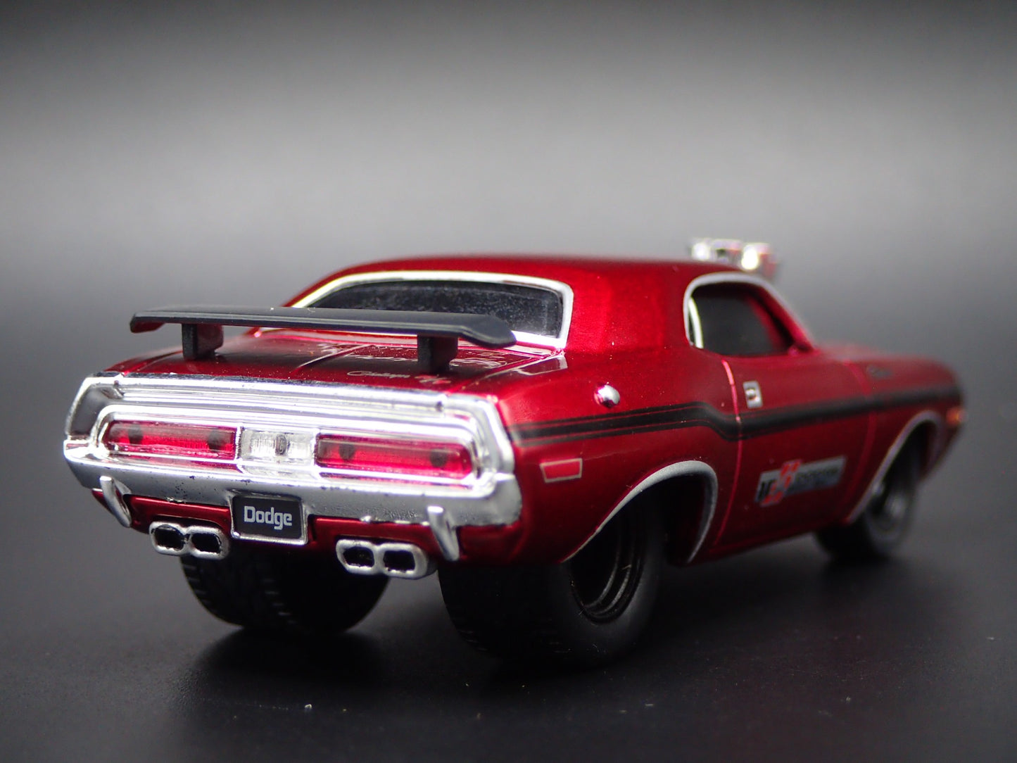 1970 70 DODGE CHALLENGER RT RED 1:64 SCALE COLLECTIBLE DIORAMA DIECAST MODEL CAR
