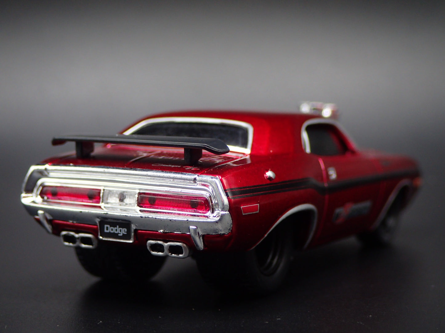 1970 70 DODGE CHALLENGER RT RED 1:64 SCALE COLLECTIBLE DIORAMA DIECAST MODEL CAR