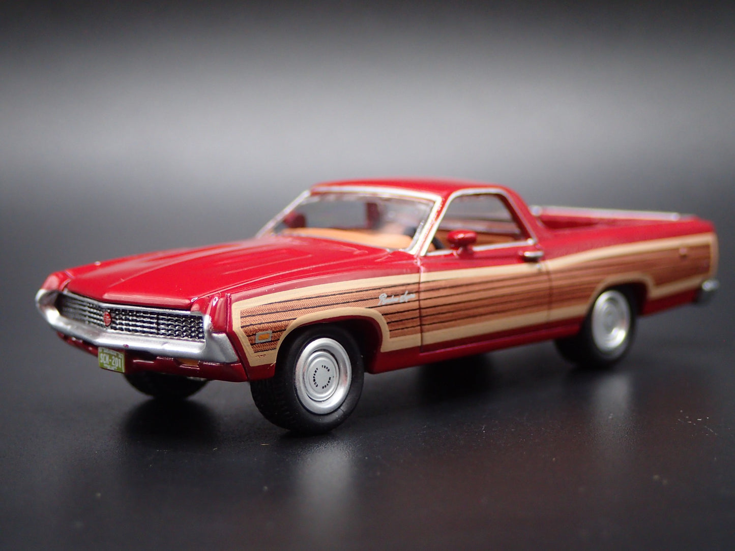 1970 70 FORD RANCHERO SQUIRE PICKUP TRUCK RED 1:64 SCALE DIECAST MODEL CAR