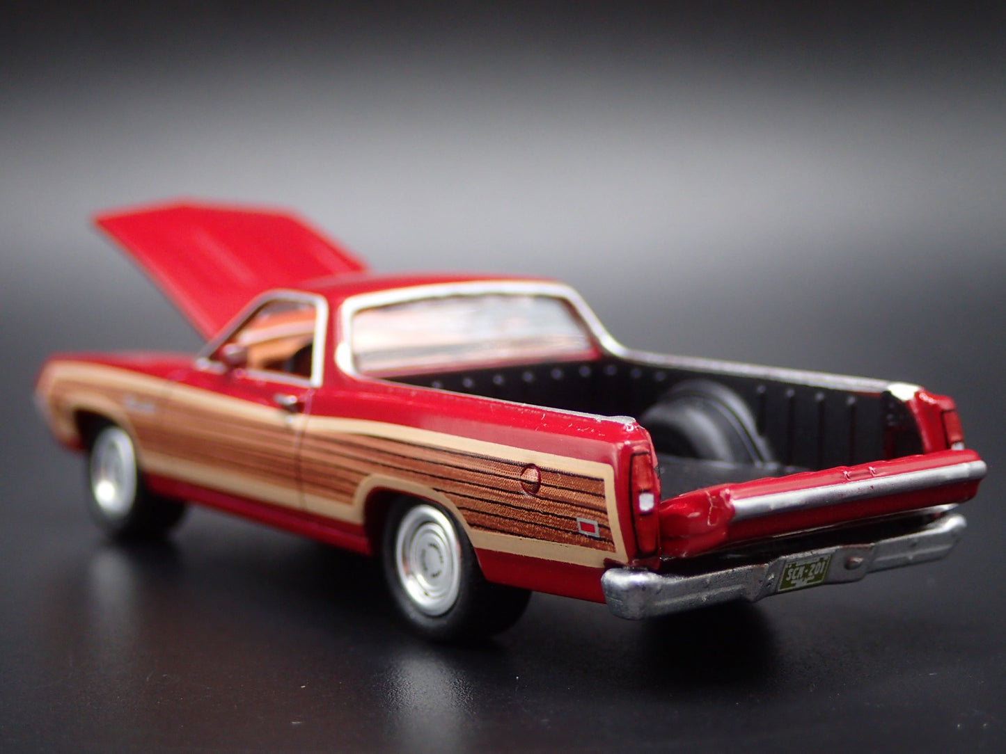 1970 70 FORD RANCHERO SQUIRE PICKUP TRUCK RED 1:64 SCALE DIECAST MODEL CAR