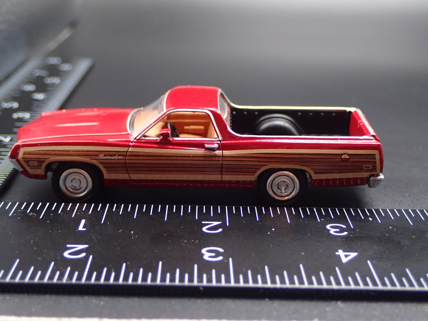 1970 70 FORD RANCHERO SQUIRE PICKUP TRUCK RED 1:64 SCALE DIECAST MODEL CAR